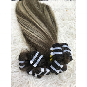 Vente chaude cheveux de trame raides naturels, cheveux de couleur piano, grand stock de cheveux vierges de qualité supérieure 100% cheveux vierges - Product Image 5