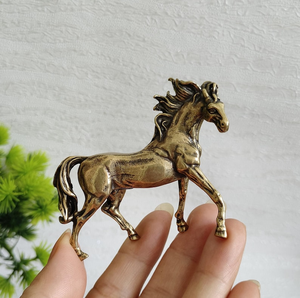 Figura de Caballo de Latón Hecha a Mano, Escultura de Gallo Galopante, Estatua Ecuestre de Metal Detallada, Decoración de Lujo para el Hogar, Adorno de Mesa - Product Image 5