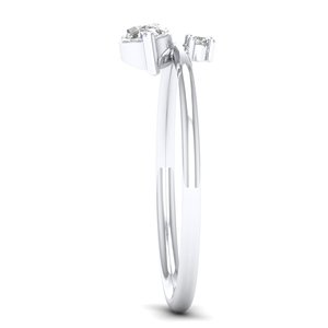 Anillos de Compromiso de Plata de Ley 925 con Moissanita VVS, Precio de Fábrica REYES, Regalos de Aniversario de Oro de 14K Originales, Joyería - Product Image 3