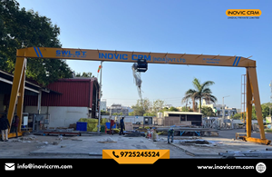 Grúa Pórtico Goliath de Servicio Pesado INOVIC CRM con Capacidad de 10 a 50 Toneladas |   Grúa Puerta de Puerta Industrial Amarilla para Elevación de Cargas Pesadas con OEM - Product Image 4