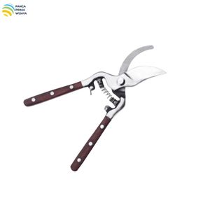 Tijeras de Podar Manuales de Jardín de Alta Calidad de 8.5 Pulgadas |   Cortador de ramas de alta resistencia con hoja de acero y mango de madera - Product Image 2
