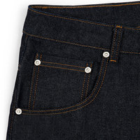Jeans en denim noir sur mesure pour homme, coupe slim, extensible, taille haute, couleur unie, délavé, coupe droite, vente en gros
