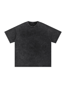 เสื้อยืดพรีเมียมผ้าฝ้าย 100% ทรงปกติ สไตล์วินเทจฟอกสี สำหรับผู้หญิง เสื้อสตรีทแวร์คุณภาพสูง ผ้าเทอร์รี่ OEM ซักแห้งเร็ว - Product Image 5