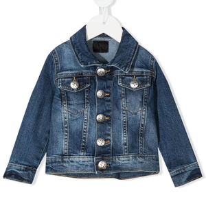 Kids Baby Girls Denim Jeans Fashionable Denim <b>Jacket</b> Solid Colors Kids Jean <b>Jacket</b> - Product Image 3