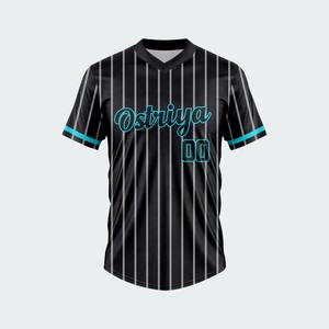 Camiseta de Béisbol Personalizada con Logotipo y Nombre, Tejido Transpirable 100% Poliéster, Servicio OEM Disponible para Unisex - Product Image 2
