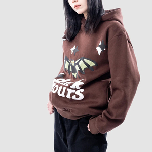Sweat-shirt à capuche oversize en molleton de coton et polyester de haute qualité pour femmes, impression 3D personnalisée, vêtements d'hiver - Product Image 4