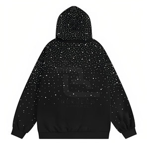 OEM Service Top Selling Best Design Men Rhinestone <b>Hoodies</b> Basics <b>Lightweight</b> Comfortable Men Rhinestone <b>Hoodies</b> - Product Image 2