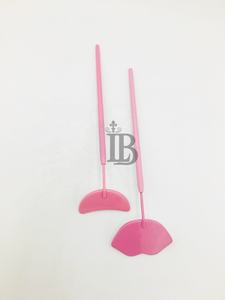 Nuevos Espejos para Pestañas y Labios Rosados, Espejos de Media Luna de Acero Inoxidable, Espejos de Última Tendencia para Extensión de Pestañas y Labios, Ofertas con Logotipo - Product Image 5