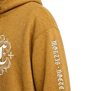 Sudadera con Capucha para Hombre, de Algodón, Estilo Gótico, con Estampado Gráfico, Corte Regular, Estilo Urbano, con Mangas Estampadas, Bolsillo Canguro y Cordón Ajustable - Product Image 5
