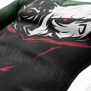 T-shirt de performance pour homme personnalisé OEM, imprimé sur toute la surface, coupe ajustée, design d'usine, compression musculaire, Rash Guard OEM - Product Image 4