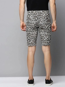 Pantalones Cortos Bermuda con Estampado de Leopardo para Hombre, Cintura Media, Estilo Casual, con Bolsillos, Tela de Poliéster Transpirable, Cierre con Botones, Pantalones Cortos de Playa - Product Image 3