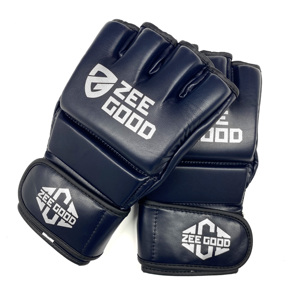 OEM Service Men MMA PU Boxing Gloves Pakistan Made Durable Material Best Price Men <b>Half</b> Finger MMA Gloves - Product Image 4