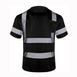 T-shirt de sécurité haute visibilité Econex Sports pour homme, en coton bleu, réfléchissant, respirant, séchage rapide, anti-plis, sérigraphié - Product Image 4