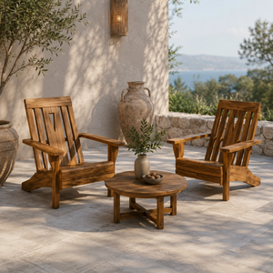 Chaise longue d'extérieur en teck massif, chaise de relaxation en bois massif pour jardin, patio, hôtel, resort, villa et usage domestique. - Product Image 5