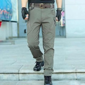 SANGLASPORTS IX7 Classic Tactical <b>Waterproof</b> Canvas Men's Work Safety <b>Trousers</b> Multi-Pockets Casual Cargo Pants Elastic Pants - Product Image 6