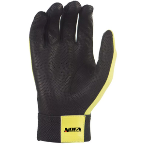 NOFA INDUSTRIES White Leather Batting Glove Right Hand Breathable <b>Hook</b> And Loop Closure Unisex Adult Training - Product Image 3