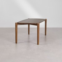 Table à manger rectangulaire Vandana Hexa Astra 200x90 cm en bois de manguier Gina