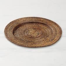 Chocolate Color Rustic Rattan Charger <b>Plate</b> 33inch Handicraft Vietnam Decoration Hotel Home Kitchen Best Price for Wholesale - Product Image 5