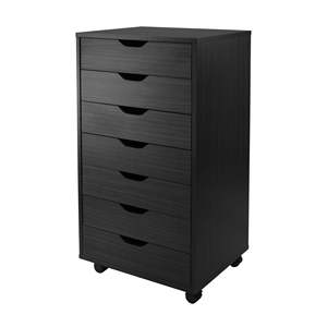 Armoire à 7 tiroirs Halifax pour placard ou bureau Organisateur de bureau et de tiroir noir - Product Image 2