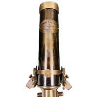 Télescope en laiton finition antique marron, support en bois de style ancien, fait main, OLD WORLD pour artisanat de l'Uttarakhand, à vendre