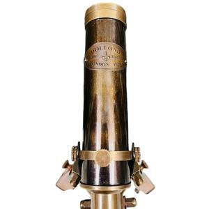 Telescopio de Latón con Acabado Marrón Antiguo, Soporte de Madera Estilo Antiguo, Hecho a Mano, ESTILO ANTIGUO, para ARTESANÍA, Uttarakand, en Venta - Product Image 4