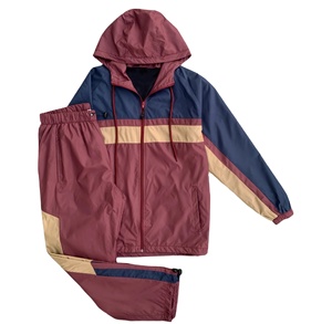 Conjunto Deportivo Unisex con Capucha, Color Negro y Verde Oliva, Cierre de Cremallera en Manga Larga, Ropa Deportiva Informal para Adultos, Ropa de Otoño - Product Image 4