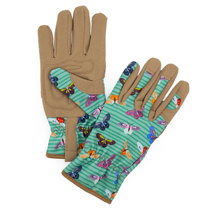 Gant de jardinage en cuir de vachette pleine fleur, résistant à la chaleur et aux étincelles, avec manchette élastique – Offre Spéciale - Product Image 2
