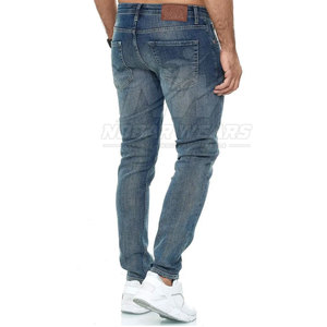 Jeans pour hommes flexibles, coupe slim, tissu confortable, mode streetwear moderne, jeans pour hommes, jeans pour hommes d'extérieur - Product Image 4