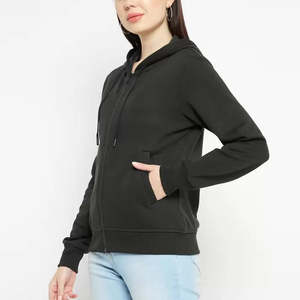 Sweat à capuche zippé de haute qualité pour femme, style tendance, anti-boulochage, respirant, pour femme - Product Image 3