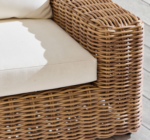 Juego de Sofás de Exterior de Madera de Teca Sólida de Lujo, Diseño con Cojines de Ratán Sintético Tejido a Mano, Ecológico e Impermeable para Hotel - Product Image 6