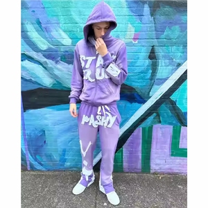 Sudadera con Capucha Bordada de Alta Calidad 100% Estilo Americano, Sudadera de Lujo para Streetwear, Tela Suave y Costuras Duraderas - Product Image 2