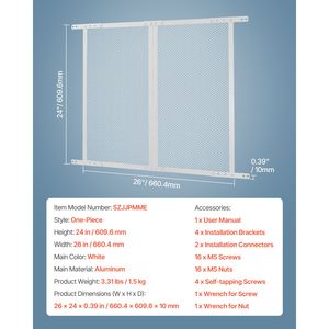 Protezione per Porta RV 24 X 26 Pollici, Facile da Installare e Smontare, Rete Protettiva Rinforzata e Traspirante, Accessorio Interno in Alluminio - Product Image 4