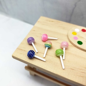 Vente chaude 1:12 Miniature unisexe maison de poupée coloré doux sucette plastique et résine bricolage meubles jouets - Product Image 6