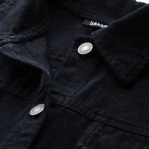 Chaqueta de mezclilla de punto personalizada para mujer, diseño exclusivo, estilo casual, corte corto, cálida y cómoda, de manga larga - Product Image 6