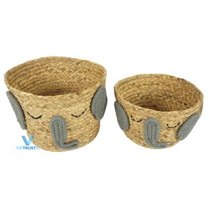 Trending Water Hyacinth Baby Basket Woven Newborn Bassinet Natural Nursery Decor Wholesale Supplier - Product Image 2