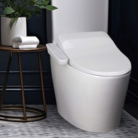 TREVI ALB-3500 Siège de bidet moderne avec contrôle de la température de l'eau, réglages ajustables, buse antibactérienne, fonction de lavage féminin