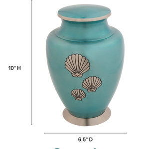 Urnes funéraires en laiton faites à la main, style américain, pour hommes et femmes, avec logo personnalisé - Product Image 2