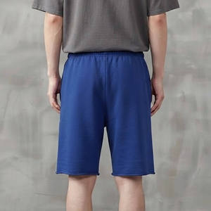 Shorts pour hommes 100% coton, taille mi-haute, couleur unie, respirants, écologiques, séchage rapide, style streetwear ample, style high street - Product Image 6