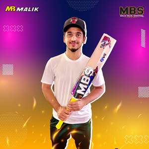 Batte de cricket MBS Ews0001 Saim Ayub, qualité joueur, en saule anglais, gaucher/droitier, 40 mm, légère et durable - Product Image 2