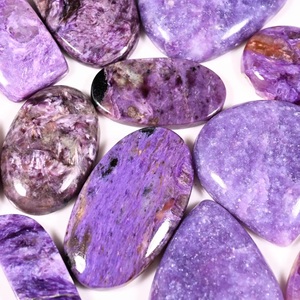 ชารอยต์ คาโบชอง ล็อต |   พลอยสีม่วงธรรมชาติแบบคาโบชองสำหรับทำเครื่องประดับ, งานพันลวด, คริสตัลบำบัด และอุปกรณ์งานฝีมือ - Product Image 3