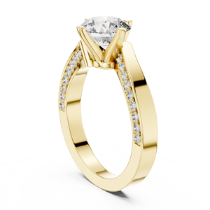 Anillo de Diamante Moissanita de Plata de Ley 925 a Precio de Fábrica, Proveedor de Joyería de Compromiso al por Mayor - Product Image 3