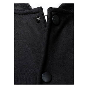 Chaqueta de béisbol estilo universitario para hombre, mezcla de algodón, con mangas de piel sintética, estilo bomber clásico, informal y deportiva - Product Image 6