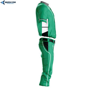 OEM Baseball Team Uniform Set Breathable Quick Dry Customizable Polyester Jersey Pants Kit - Product Image 5