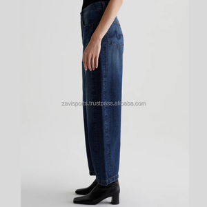 Jeans baggy pour femmes, pantalon en denim ample à jambes larges, vêtements en denim décontractés et confortables, tendance pour femmes - Product Image 3