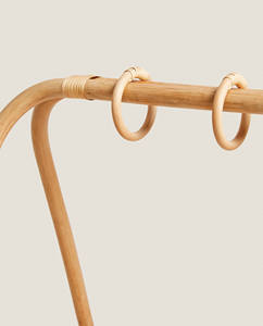 Structure de jeu pour bébé en rotin durable, faite à la main, naturelle, centre d'activités pour nourrissons, jouet sensoriel en bois pour nouveau-né, pour chambre d'enfant - Product Image 4
