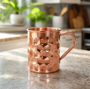 Premium Copper Tableware Mug Handmade Beverage Cup for Water Coffee <b>Tea</b> Juice and Cocktail Enjoyment Daily - Product Image 4