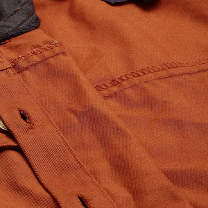 Veste en jean marron sur mesure pour femme, respirante et longue, coupe classique pour jeunes femmes, veste en jean unie pour l'hiver - Product Image 6