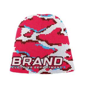 Gorro de Invierno Personalizado con Diseño de Camuflaje, Estilo Urbano Unisex para Adultos, 56-58CM, Tejido Jacquard - Product Image 2