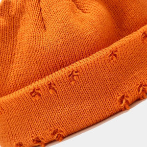 New Style Custom Logo 3D Embroidery Knit Beanie <b>Hats</b> Multi-color Acrylic Winter Adjustable Unisex Adult Casual - Product Image 4