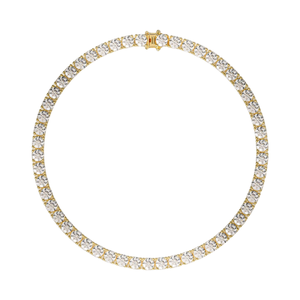 Luxury Style Glosbe & Co 18K White <b>Gold</b> <b>Bangles</b> Everyday Wear for Viet Nam Natural Diamond Tennis Bracelet 2.2mm - Product Image 1